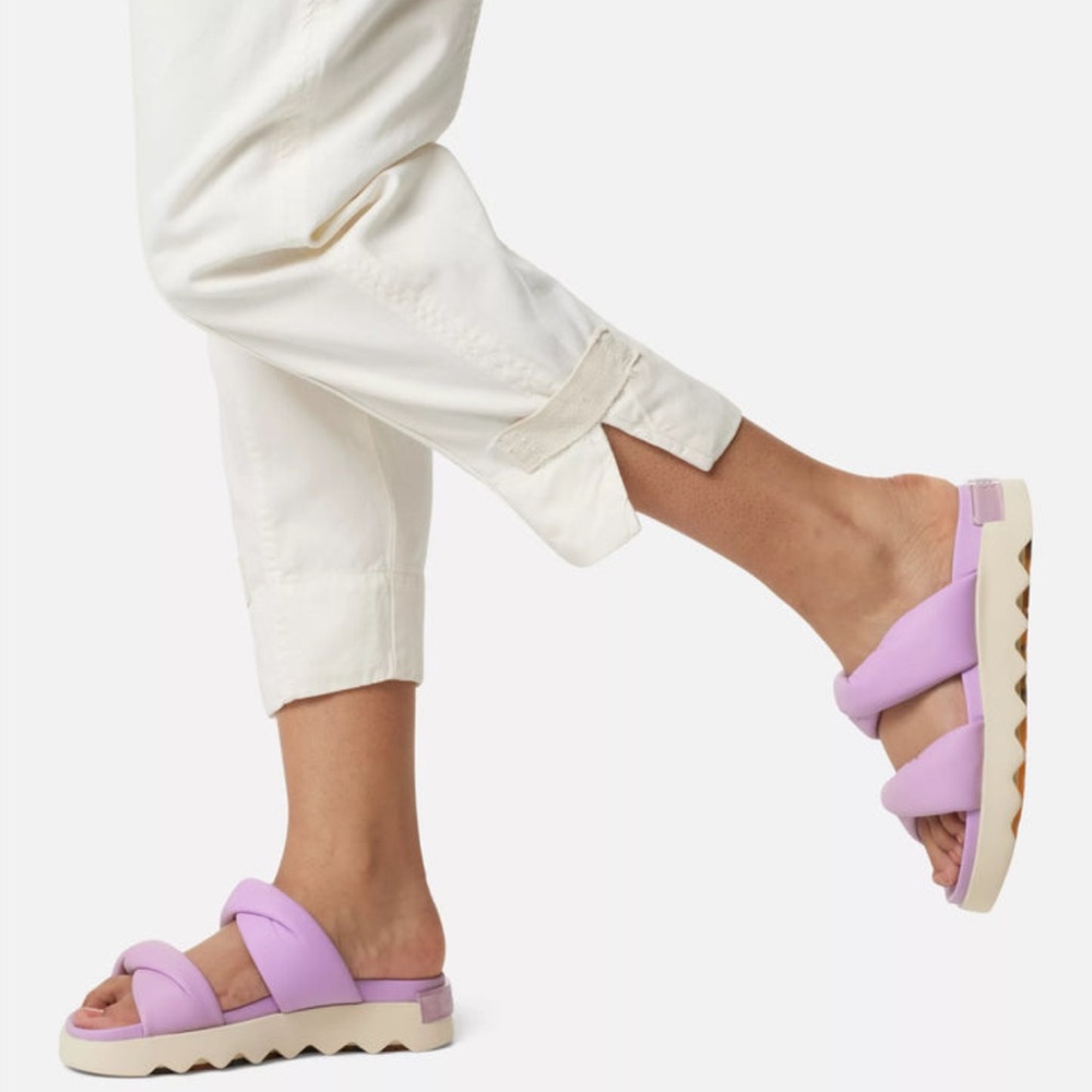Sorel Vibe Twist Purple Slide Sandals - Picture 2 of 8